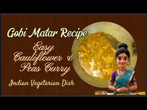 Gobi Matar Recipe | Easy Cauliflower & Peas Curry | Indian Vegetarian Dish