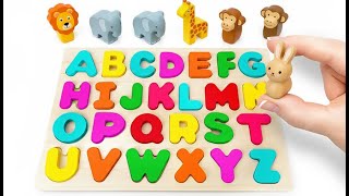 Learn ABC with Puzzles | Alphabet Puzzle | Preschool Toddler Learning Videos