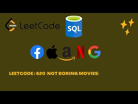 Not Boring Movies | SQL interview Questions | Leetcode: 620