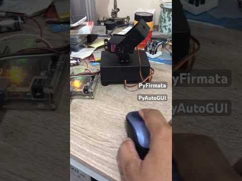 Mouse control servos #python #arduino #shorts