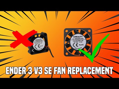 Ender 3 V3 SE Hotend Fan Replacement