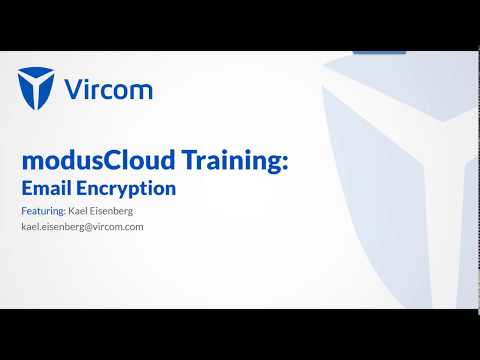 Using Encryption on modusCloud