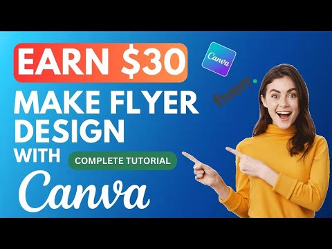 Earn $30 by Creating Professional Flyers with Canva | Urdu/Hindi Tutorial