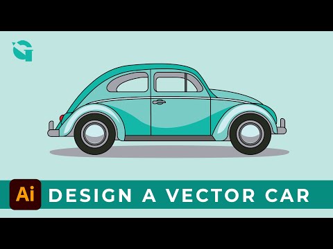 Flat Design Tutorial    How To Design A Car Vector