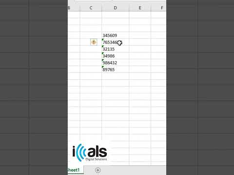 Fix Green Triangle Error in Excel Quick Solution | Microsoft Excel Help | iCals Digital Solutions