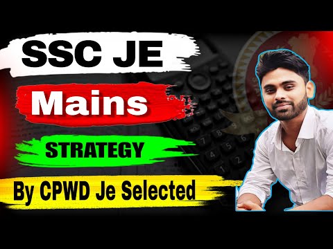 How To Prepare SSC JE Mains || SSC JE Mains की तैयारी कैसे करे || SSC JE Cut off 2024 || Rj Cpwd