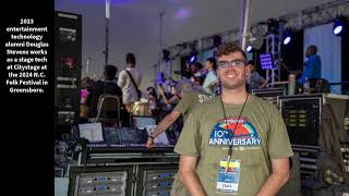 Guilford Technical Community College: Entertainment Tech students work at 2024 N.C. Folk Festival