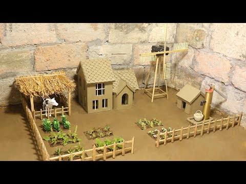 Full Clay Farm Build | Animal House, Cow Shed, Hand Pump & Wind Turbine