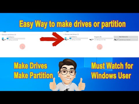 HOW TO CREATE PARTITIONS IN WINDOWS 10 | HARD DRIVE PARTITION | PARTITION DRIVE C WINDOWS 10