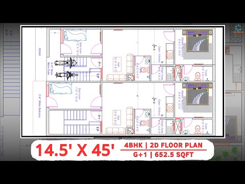 Create Your Perfect Living Space with This 14.5 X 45 House Plan!