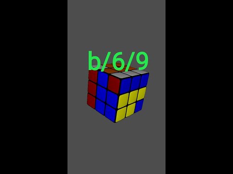 b/6/9 Pattern On Rubik's Cube #youtubeshorts