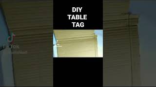 DIY Table Tag #shorts #diy #tabletag #tags