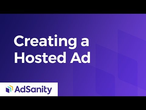 Creating a Hosted Ad with AdSanity