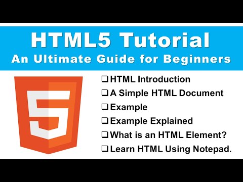 HTML5 Tutorial | Introduction For Beginners