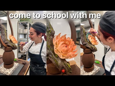 come to culinary school with me | creating a chocolate sculpture | 4-week process