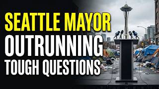 Socialist Seattle Mayor SPRINTS away from Reporters Questions after UNVEILING DOOMED Homeless Plan