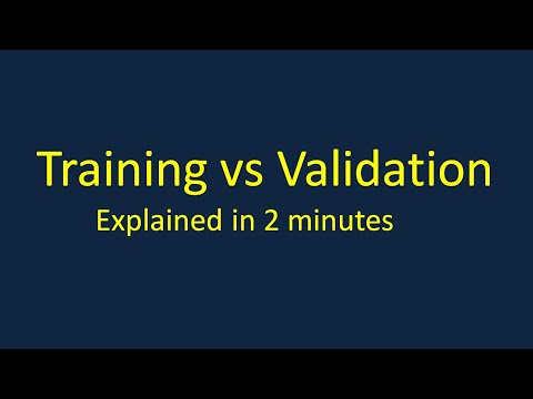 Machine Learning: Difference between Training and Validation dataset explained in 2 minutes.