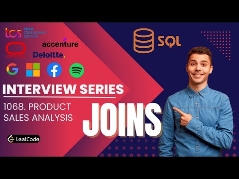 1068. Product Sales Analysis | Interview Prep | SQL Joins | Top Rated Questions