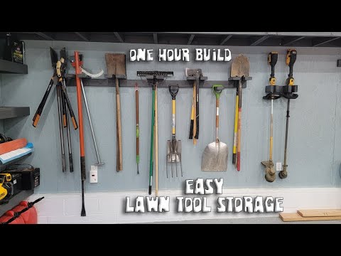 Easy Wall Storage For Lawn Tools