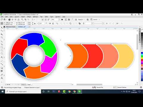 Wonderful shapes in a minute with Smart Fill In Corel Draw