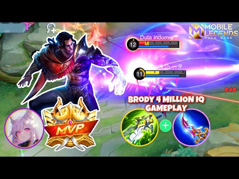 Brody 4 Million IQ Gameplay | Watch My Positioning Brody Combo - Mobile Legends: Bang-Bang