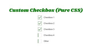 Custom Checkbox smooth animation with HTML CSS - Online Front end Tricks