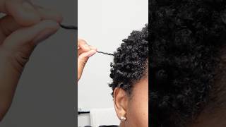 defined curls on short 4B-4C hair #shortnaturalhair #curldefinition #tutorial #type4hair
