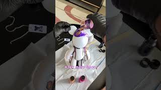 How to paint a bear #thedripbear #bearpainting #fluidart #shorts #youtubeshorts #bearbrick