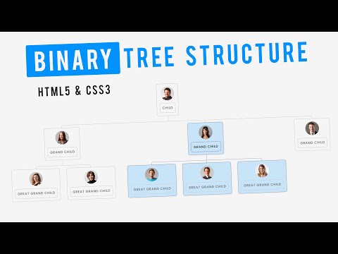 Binary Tree Structure In HTML5 & CSS3