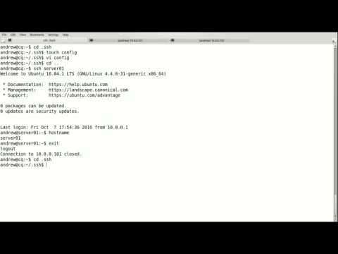Creating and Using an ssh config file