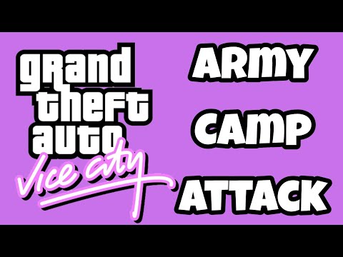 Grand Theft Auto : Vice City #6 ARMY CAMP ATTACK | Gta Vice City Attack Army Camp