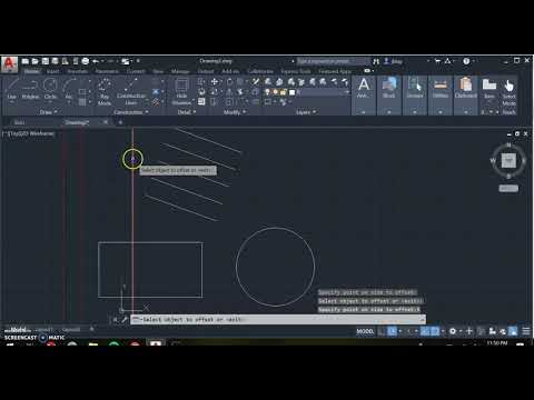 Offset in AutoCAD 2020