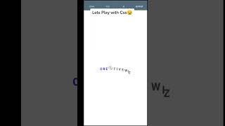 playing code with CSS #tutorial #csstutorialscool #terbaru2022 #css3course #shorts