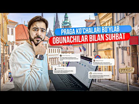 Yevropa shahri Pragada yurib IT haqidagi eng muhim savollarga javob berdim! 💻🇨🇿