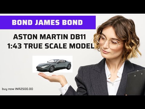 Aston Martin db11 scale model Car Size 1:43  - Bond car - James Bond Car Scale Model - Collectible