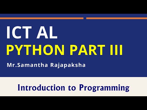 Python Seminar Part III Selection