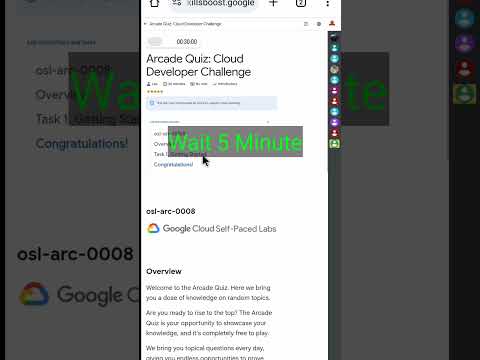 Arcade Quiz: Cloud Developer Challenge || osl-arc-0008 || Solution #qwiklab #qwiklabsarcade2025