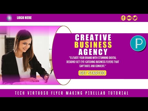 Design a Professional Business Flyer in PixelLab | Complete Tutorial