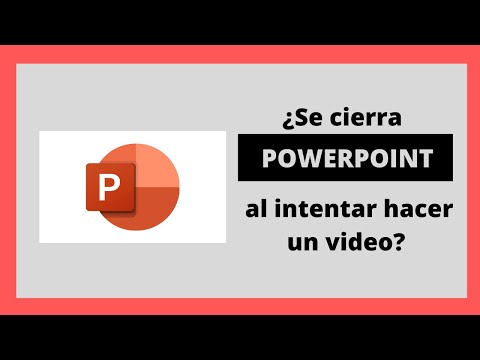 que hacer cuando se cierra PowerPoint al hacer un video
