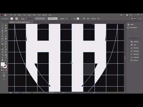 How to create monogram logo in shield professional tutorial step by step 🔥 adobeillustrator