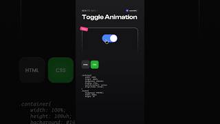How To Make Toggle Animation With HTML & CSS