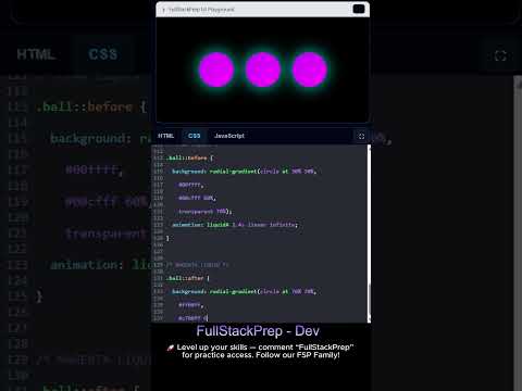 This Ball Never Stops Jumping 🤯 | HTML CSS #fullstackprep #webdesign #htmlcss #programming #coding