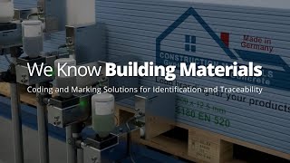 REA JET: Coding and Marking Solutions for the Building Materials Industry