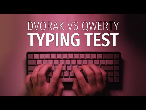 Dvorak vs. QWERTY Typing Test ASMR