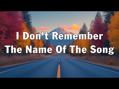 I don't remember the name of the song, I just remember the feeling of having you by my side