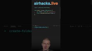 Create a File With Folder #java #shorts #coding #airhacks