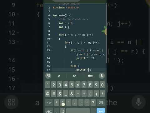 Pattern no. 32 || C language #programming #cpattern #clanguage #ccode #programming #pattern
