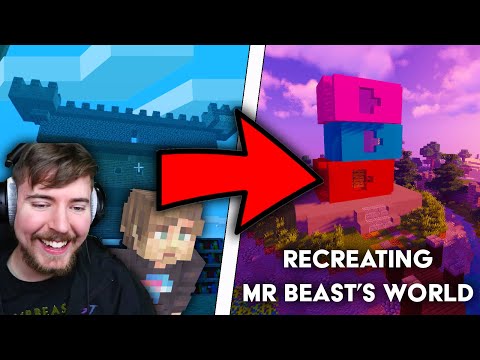 I Transformed Mr Beast's Minecraft 100 Days Hardcore World