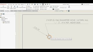 Convenient Dimensioning with the SOLIDWORKS Hole Callout Tool