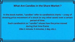 Candlestick Basics:1st Step in Share Market Trading#StockMarket#StockMarketUpdates#FinanceEducation